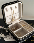 Small Tweed Jewellery Box-Black