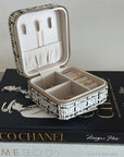 Small Tweed Jewellery Box-Cream