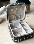 Small Tweed Jewellery Box-Khaki