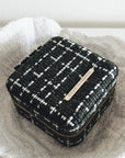 Small Tweed Jewellery Box-Khaki