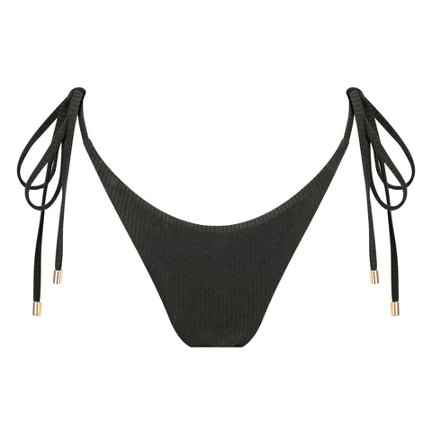 Cross Back One Piece-Ribbed Black