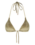 Triangle Bikini Top-Velvet Green