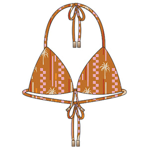 Triangle Bikini Top-Morocco