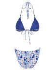 Triangle Bikini Set-Aegean Sea