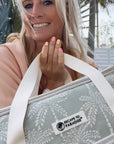 Cooler Bag-Large-Cabana Palms Sage