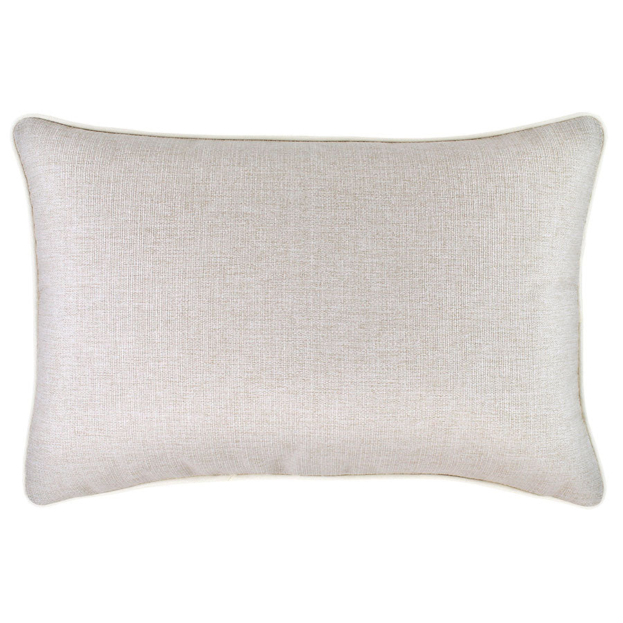 Cushion Cover-With Piping-Solid Natural-35cm x 50cm