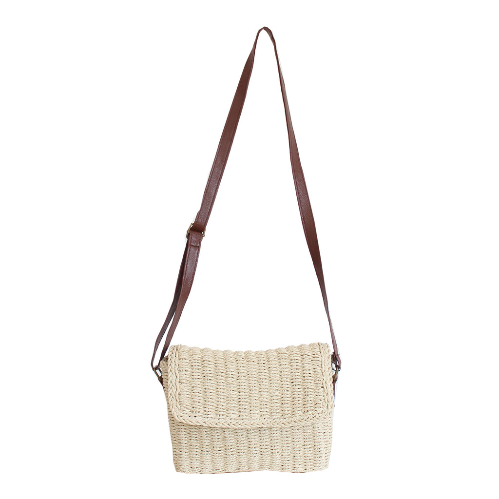 Paperstraw Flapover Bag