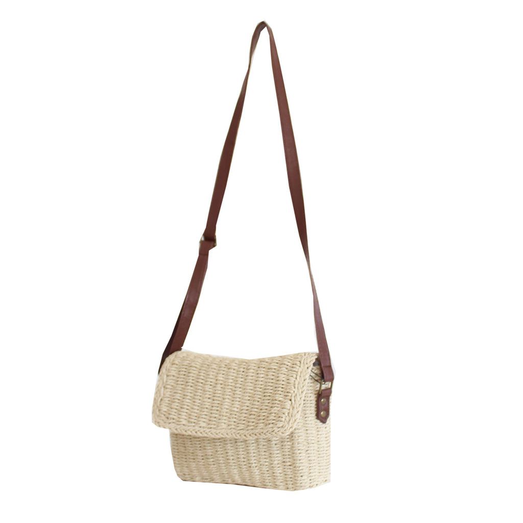 Paperstraw Flapover Bag