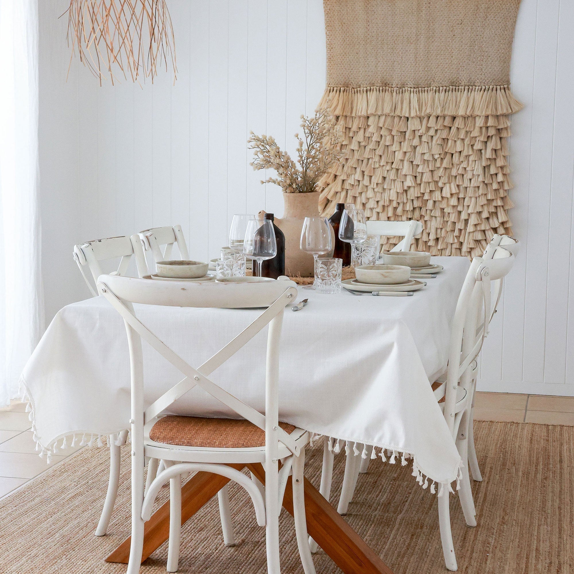 Tablecloth-Palm Cove Sage-250cm x 142cm