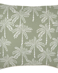 Cushion Cover-With Piping-Cabana Palms Sage-60cm x 60cm