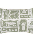 Cushion Cover-With Piping-Naxos Sage-35cm x 50cm