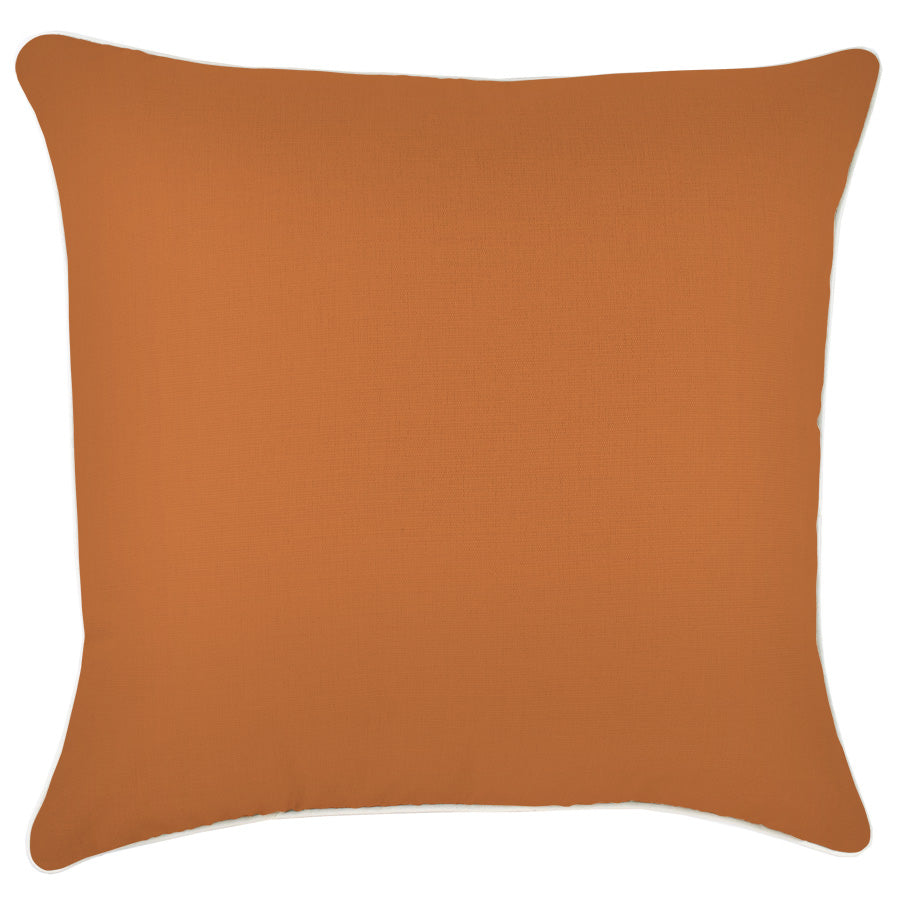 Cushion Cover-With Piping-Solid Orange-60cm x 60cm