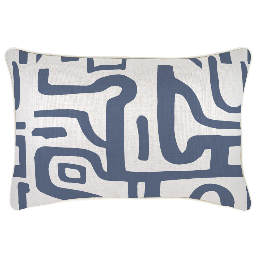 Cushion Cover-With Piping-Canggu Denim-35cm x 50cm