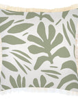 Cushion Cover-Coastal Fringe-Tahiti Sage-45cm x 45cm