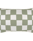 Cushion Cover-With Piping-Check Sage-35cm x 50cm