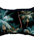 Cushion Cover-Coastal Fringe Black-Palm Trees Black-35cm x 50cm