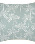 Cushion Cover-With Piping-Cabana Palms Seafoam-45cm x 45cm