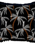Cushion Cover-Coastal Fringe Black-Tavarua-45cm x 45cm
