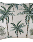 Cushion Cover-With Piping-Palm Tree Paradise Natural-60cm x 60cm