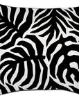 Cushion Cover-With Black Piping-Casa Palms Black-60cm x 60cm