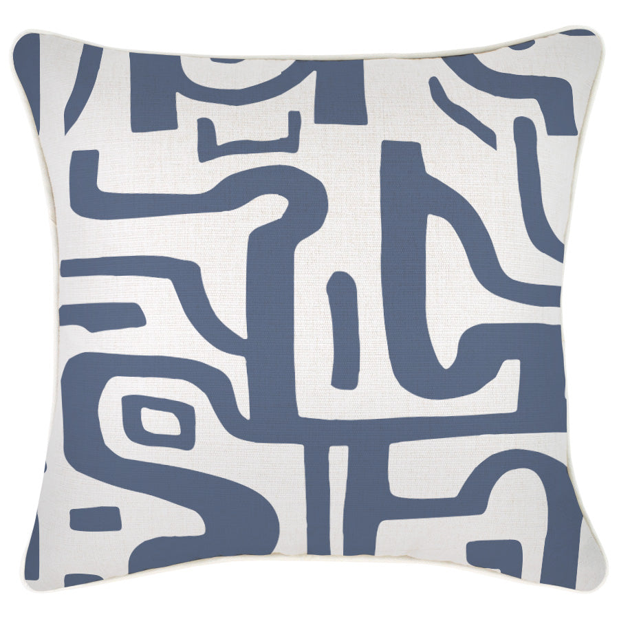 Cushion Cover-With Piping-Canggu Denim-45cm x 45cm