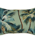 Cushion Cover-With Piping-Palm Trees Lagoon-35cm x 50cm
