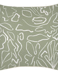 Cushion Cover-With Piping-Playa Sage-45cm x 45cm