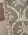Cushion Cover-Coastal Fringe-Palm Cove Sage-60cm x 60cm