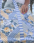 Striped Beach Bag-Lovely Lavender