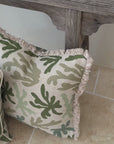 Cushion Cover-Coastal Fringe-Seaweed-45cm x 45cm
