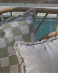 Cushion Cover-Coastal Fringe-Solid Natural-45cm x 45cm