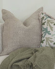 Cushion Cover-Coastal Fringe-Seaweed-45cm x 45cm
