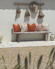 Cushion Cover-Coastal Fringe-Solid Terracotta-45cm x 45cm