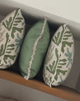 Cushion Cover-Coastal Fringe-Solid Dusty Green-45cm x 45cm