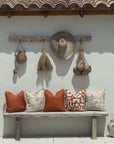 Cushion Cover-Coastal Fringe-Solid Terracotta-45cm x 45cm