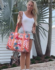 Striped Beach Bag-Bahamas