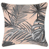 Cushion Cover-Coastal Fringe Black-Jungle Peach-45cm x 45cm