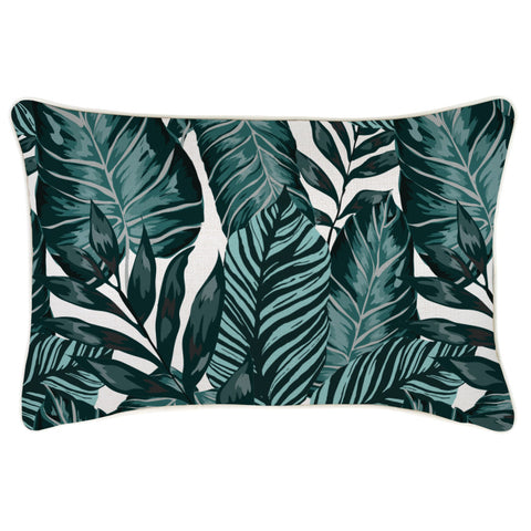 Cushion Cover-Coastal Fringe-Palm Trees Natural-45cm x 45cm