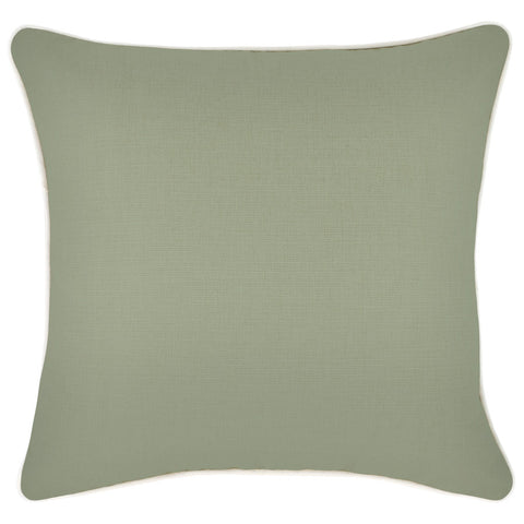 Cushion Cover-Coastal Fringe-Solid Natural-35cm x 50cm