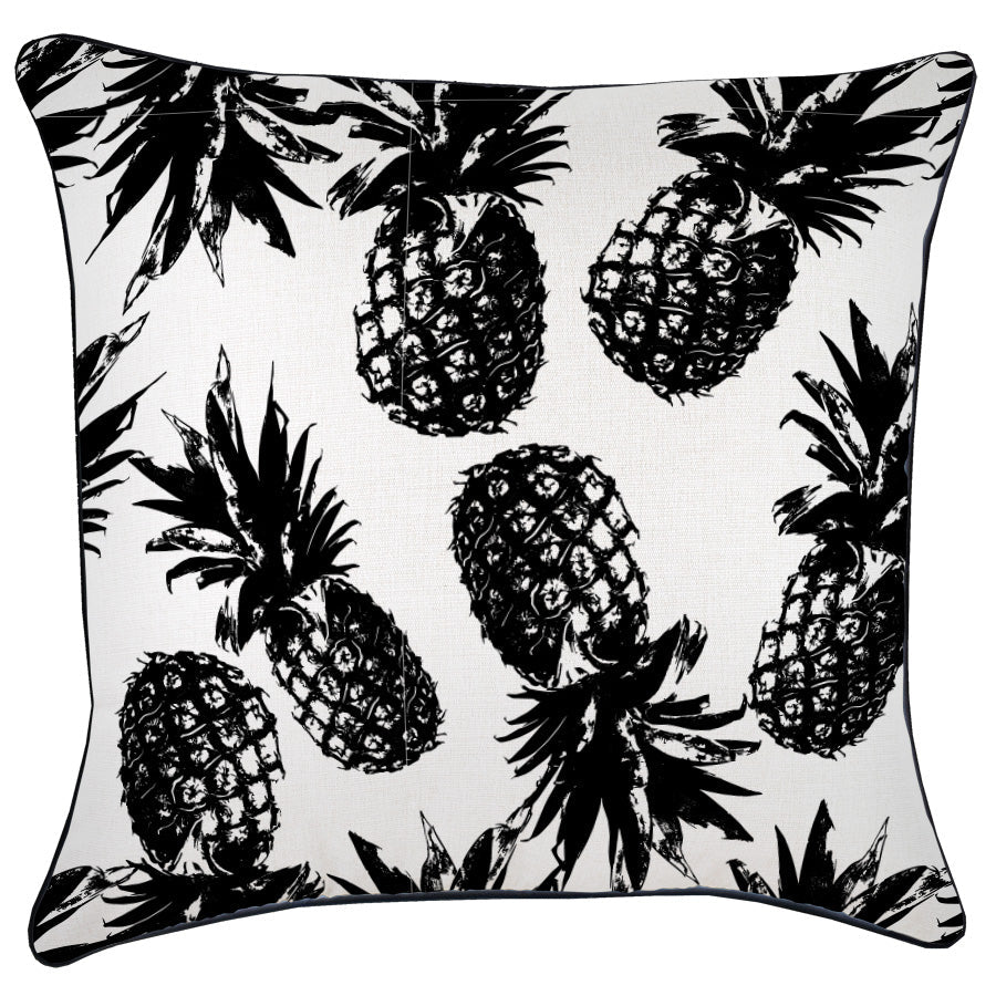 cushion-cover-with-black-piping-pineapples-black-60cm-x-60cm