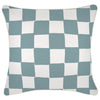 Cushion Cover-Boucle-No Piping-Cabana Palms Pale Blue-45cm x 45cm