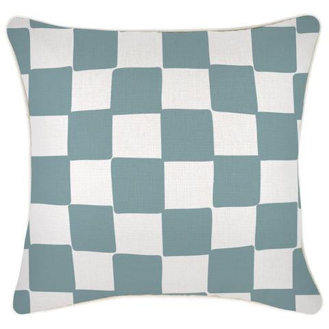 Cushion Cover-Boho Textured Single Sided-Harmony Blue-45cm x 45cm
