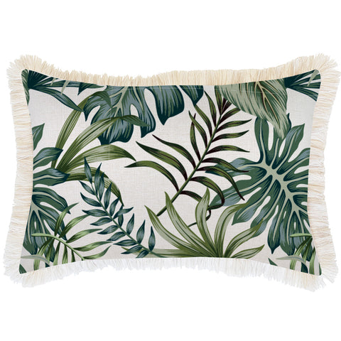 Cushion Cover-Coastal Fringe-Del Coco-35cm x 50cm