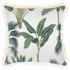 Cushion Cover-Coastal Fringe-Check Palm Kale-35cm x 50cm