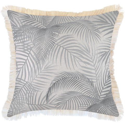 Cushion Cover-With Black Piping-Deck Stripe Black-35cm x 50cm