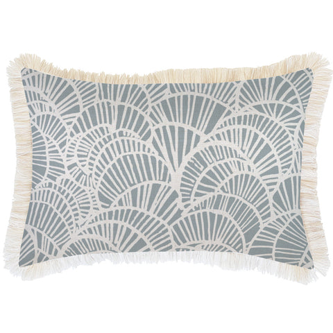 Cushion Cover-With Piping-Solid Sage-35cm x 50cm