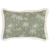 Cushion Cover-With Piping-Palm Trees Lagoon-35cm x 50cm
