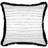 Cushion Cover-Boho Textured Single Sided-Zelda White-45cm x 45cm