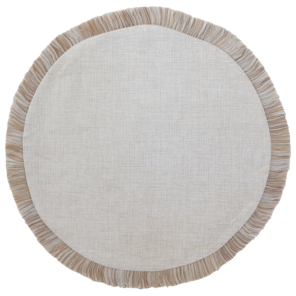 Placemats Round Placemat Solid Natural 40cm