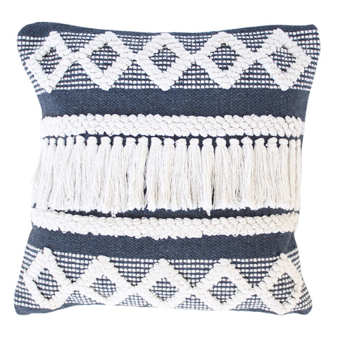 Cushion Cover-Coastal Fringe-Tribal-Beige-35cm x 50cm